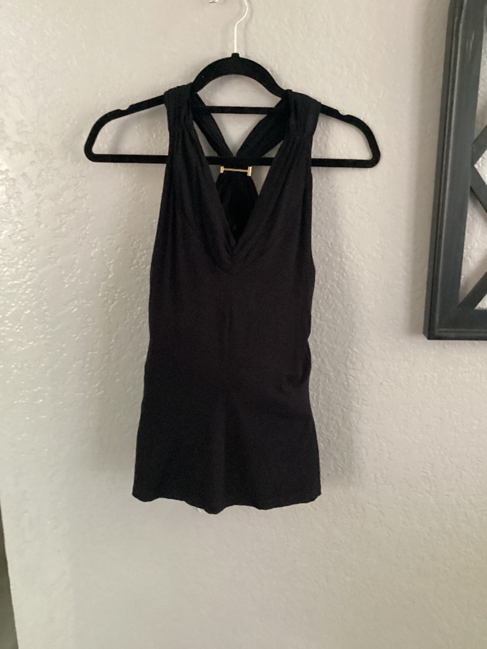 Black halter top